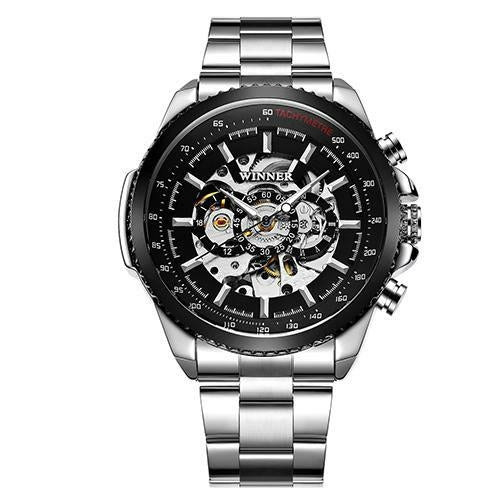 Steel Belt Calendar Automatic Mechanical Watch For Men
