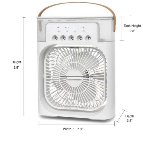 Portable Desktop Air Cooler – 3-in-1 USB Mini AC