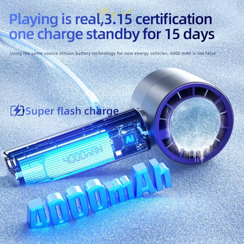 Portable Handheld Turbo Fan With 100-Speed Cooling
