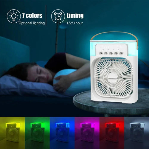Portable Desktop Air Cooler – 3-in-1 USB Mini AC