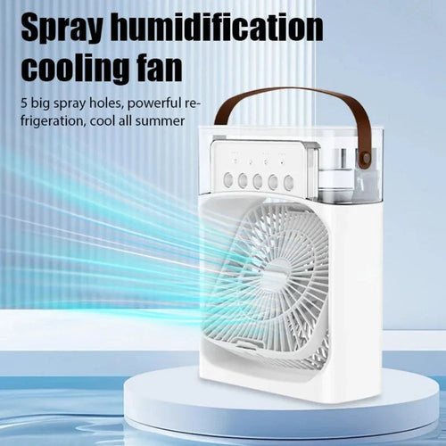 Portable Desktop Air Cooler – 3-in-1 USB Mini AC