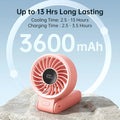 Portable Handheld Fan with LED Display and Battery