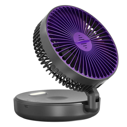 USB Foldable Desktop Fan With Night Light