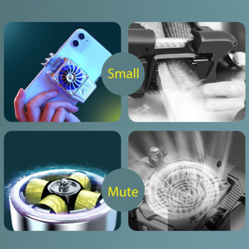 USB Mobile Phone Cooling Fan Radiator With 9-Blade Turbine