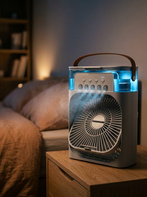 3-in-1 Portable Air Cooler — Nightstand Ambient Mode | Generated by Modelize