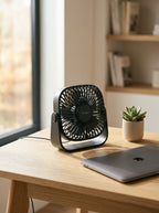 Portable USB Desk Fan — Modern Workspace Setup | Generated by Modelize