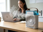 Portable 3-in-1 Air Cooler — Lifestyle - Workspace | Generated by Modelize