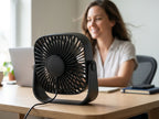 Portable USB Mini Fan — Lifestyle - Workspace | Generated by Modelize